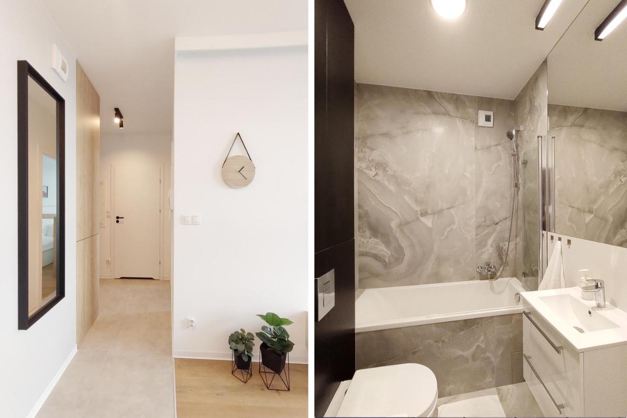 Elegant 3City Apartment With Parking In Gdansk By Noclegi Renters Exteriör bild