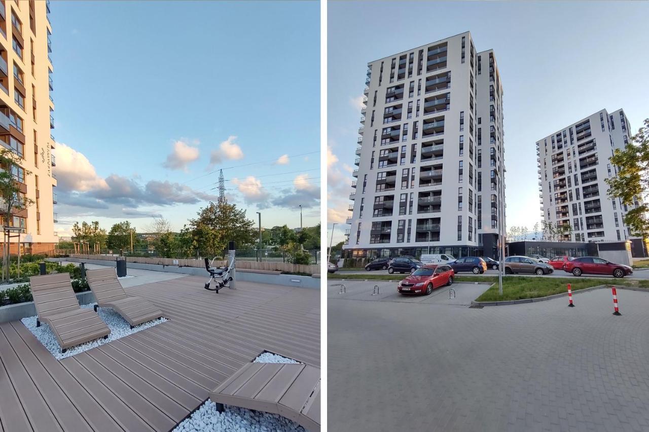 Elegant 3City Apartment With Parking In Gdansk By Noclegi Renters Exteriör bild
